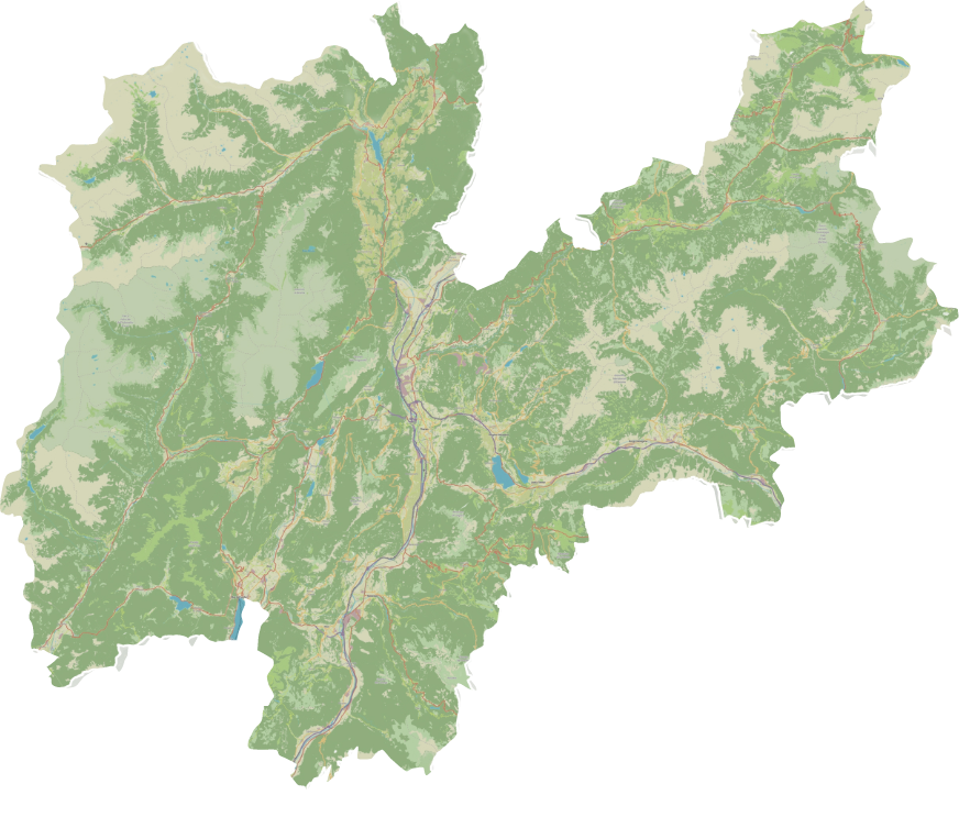 Mappa delle aree viticole Cavit 